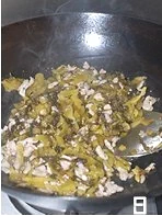 Sawi Asin untuk Simpanan dan Daging Babi Goreng - Step 8