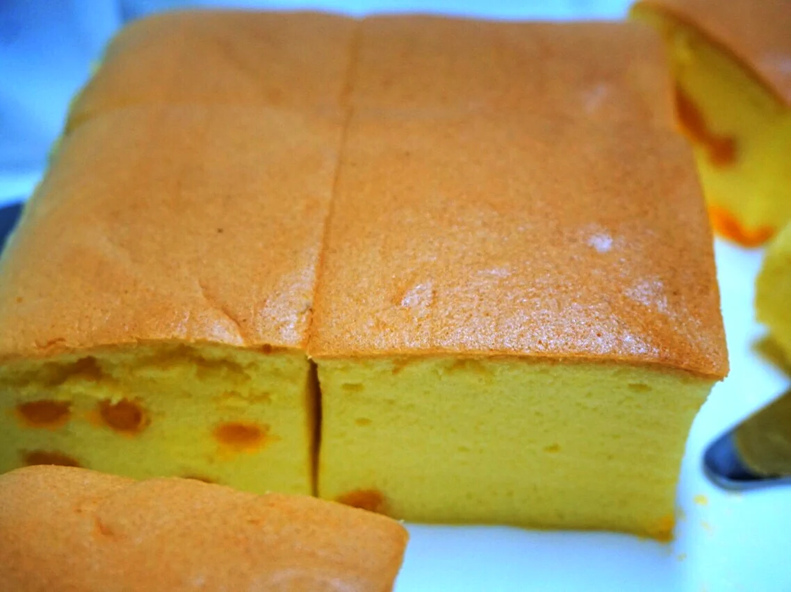 Finished dish photo of Salted Egg Yolk Sponge Cake