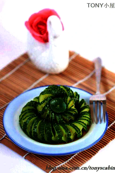 Finished dish photo of Shredded Cucumber Salad