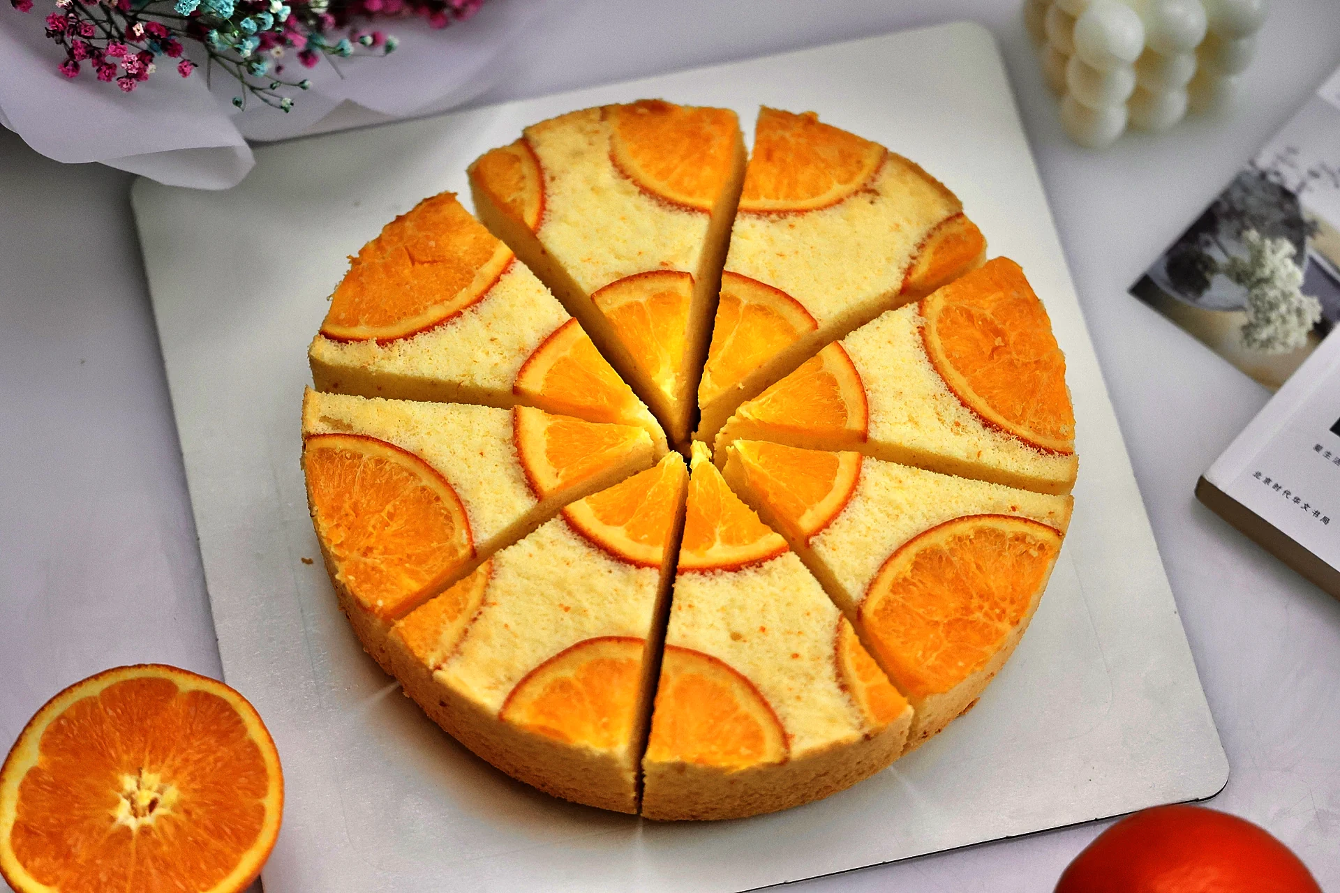 Bizcocho chiffon de naranja 🍊 / Que todos vuestros deseos se hagan realidad (20 cm) - Step 34