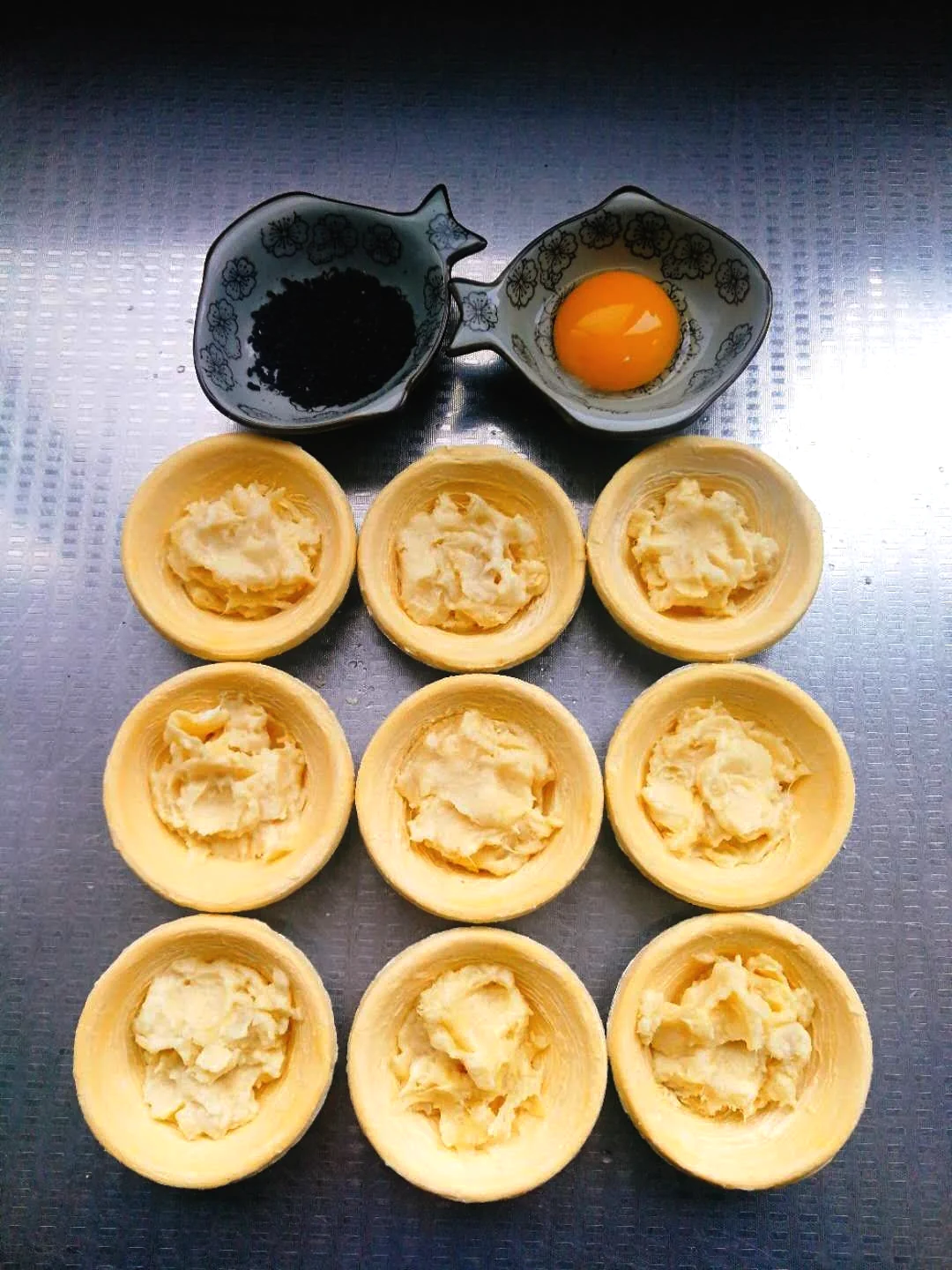Empanadillas de durián estilo pastel de natillas de vainilla - Step 2