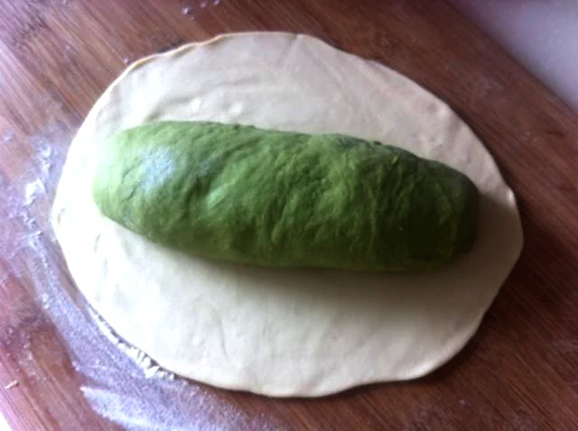 Pan de matcha con frijoles rojos - Step 8