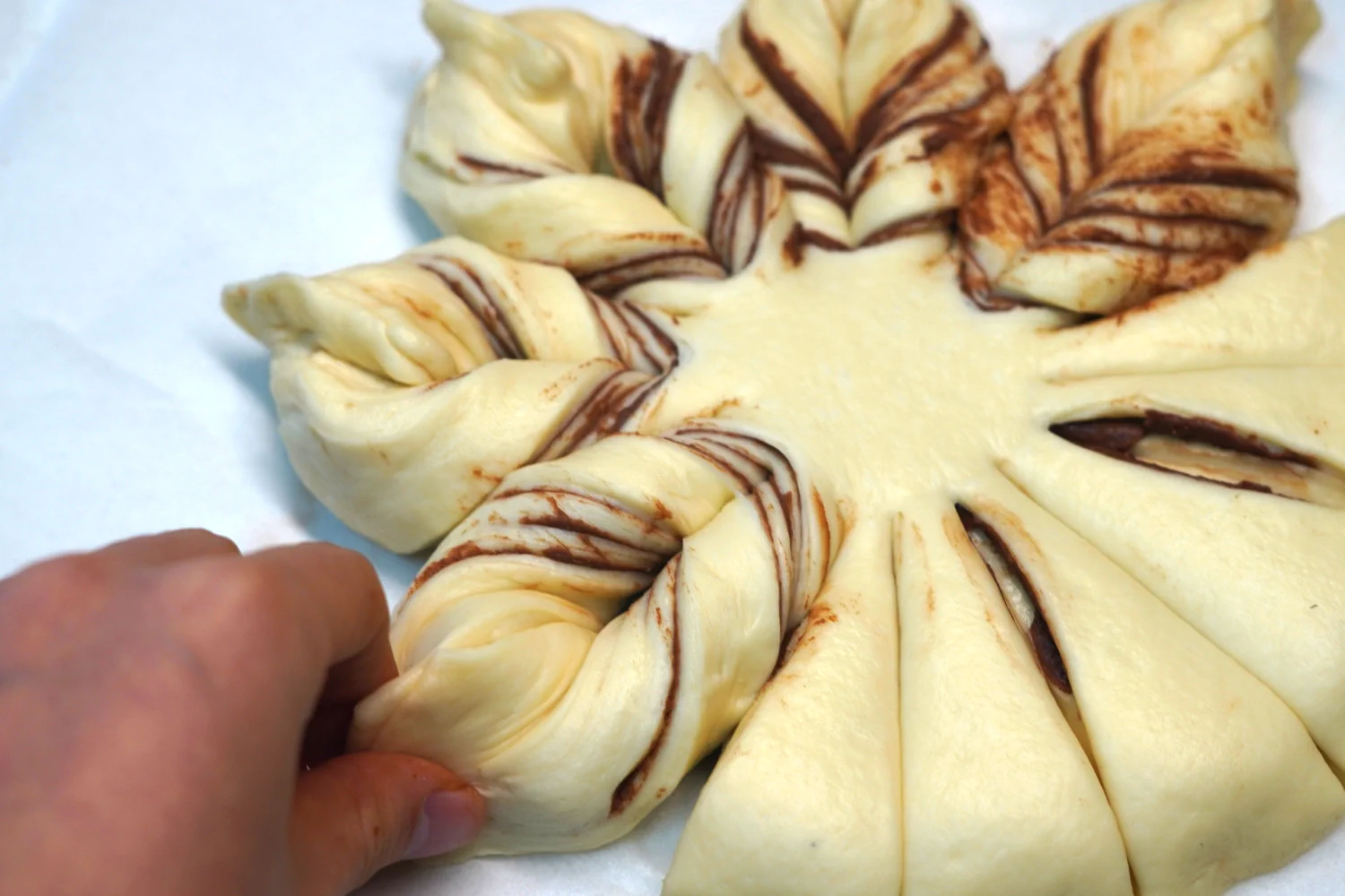Pan de copos de nieve navideño - Step 9