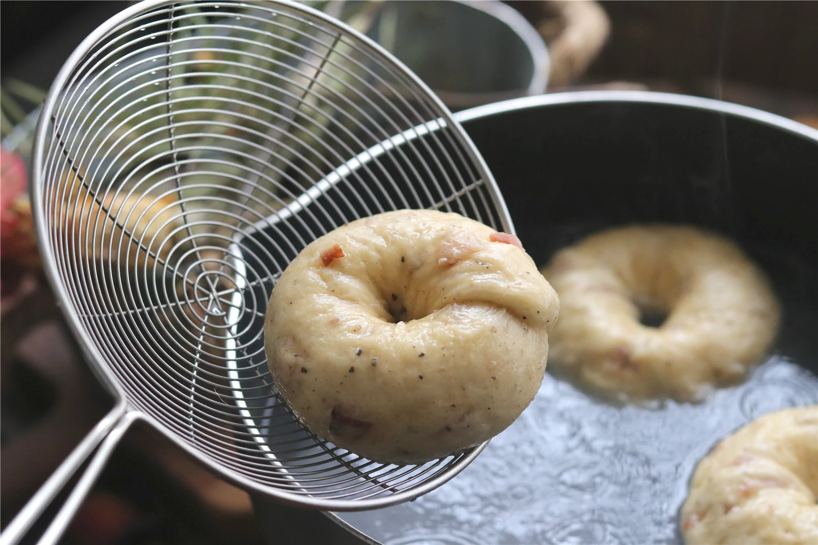Bagels con beicon y queso - Step 18