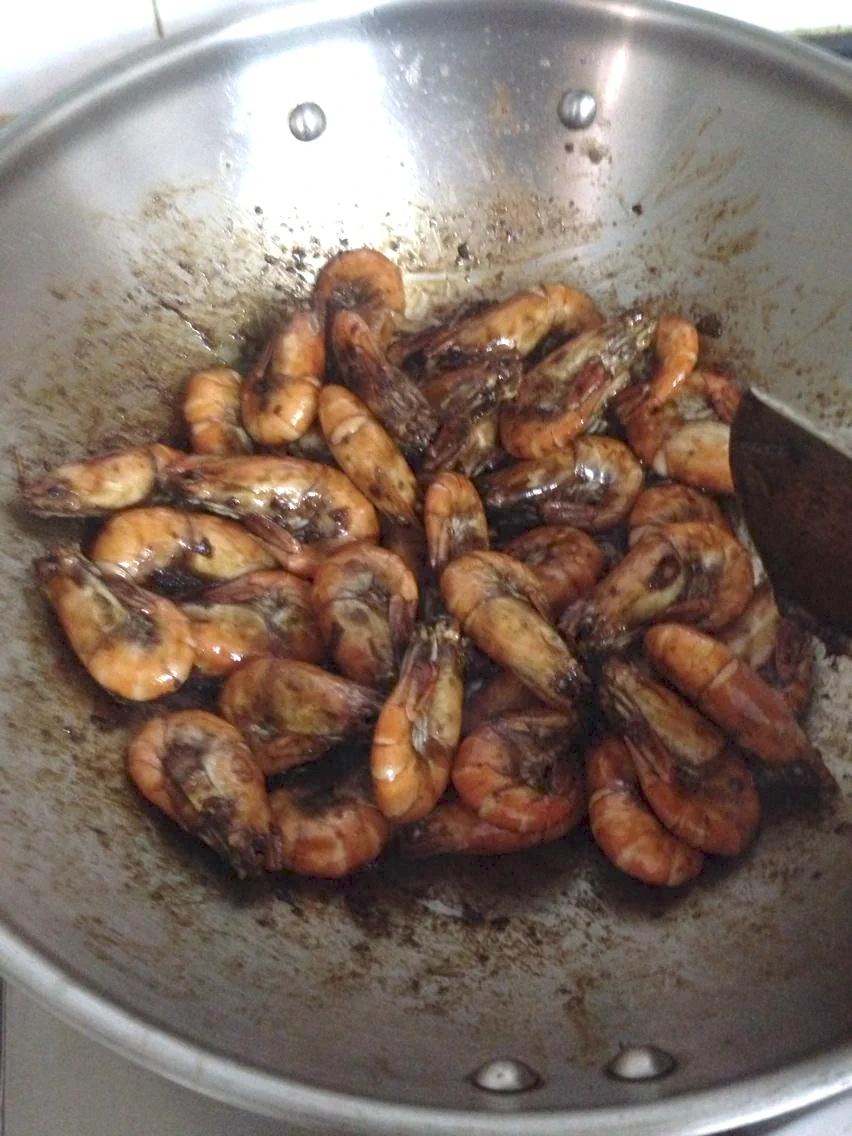 Gambas fritas con cabeza - Step 5
