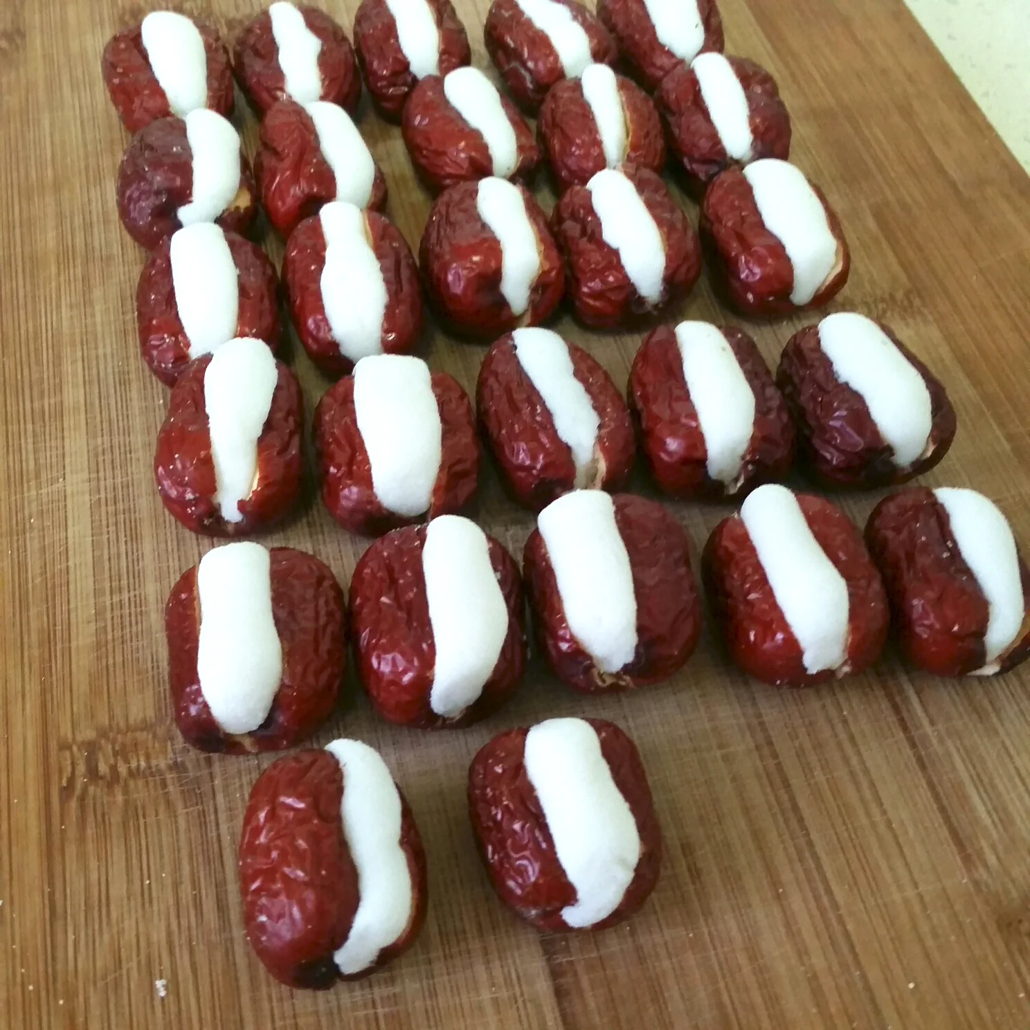 Dátiles rojos rellenos de arroz glutinoso - Step 7