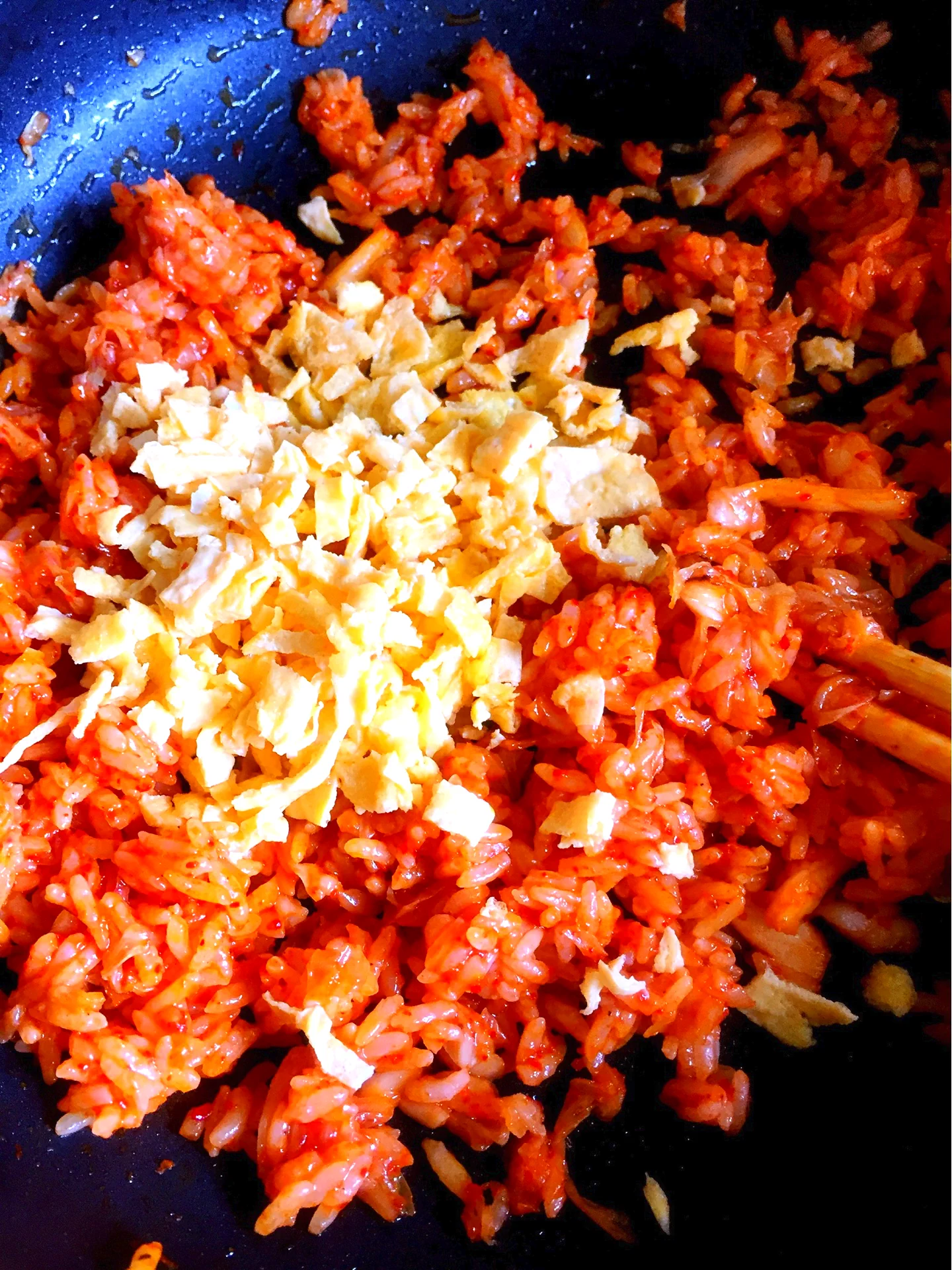 Arroz frito con kimchi - Step 9