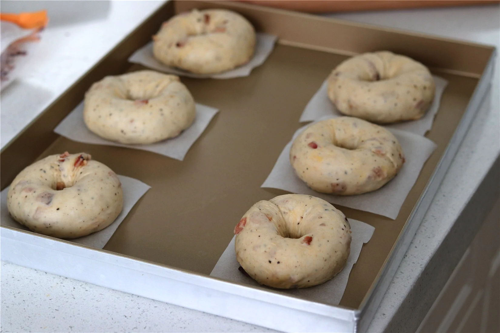 Bagels con beicon y queso - Step 15