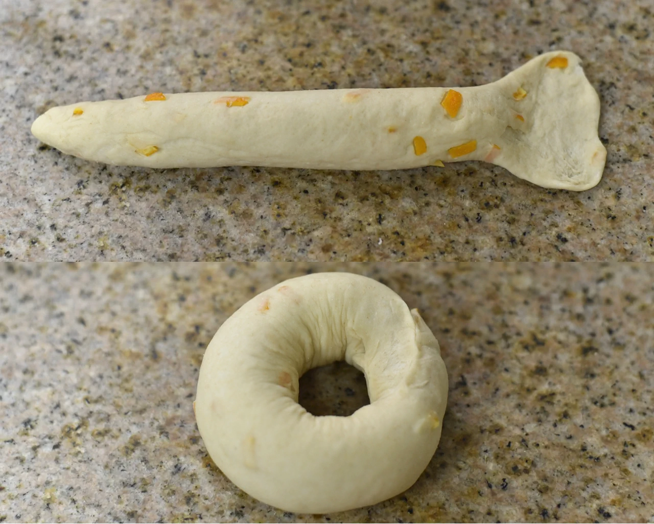 Bagels integrales con queso crema de coco y piel de naranja confitada - Step 7