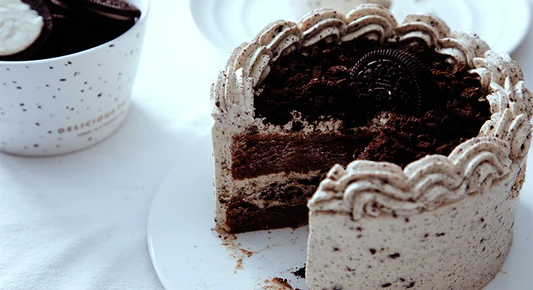 Fertiggestelltes Gericht von « Tinrry+ » Oreo-Kuchen mit Salzcreme