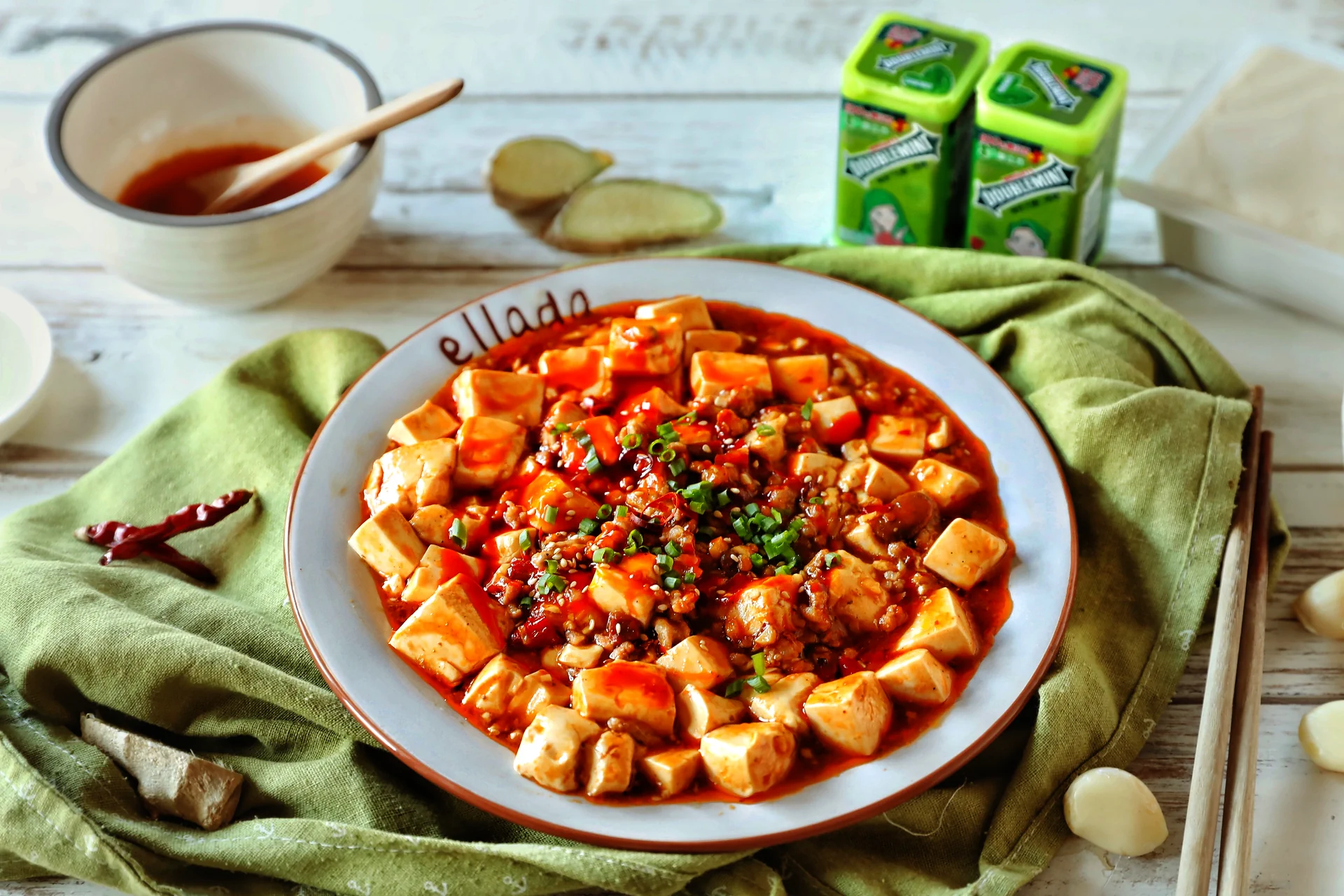Foto del plato terminado de Mapo Tofu