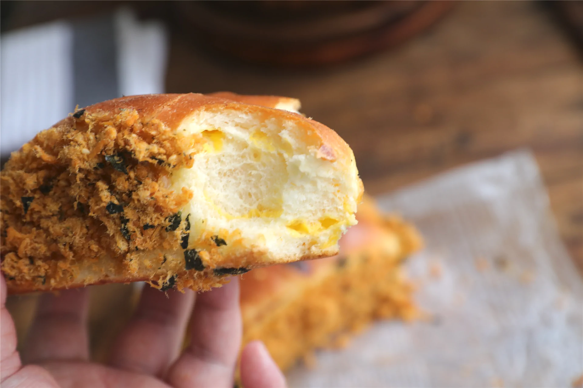 Foto del plato terminado de Pan de Arranque de Jamón y Queso