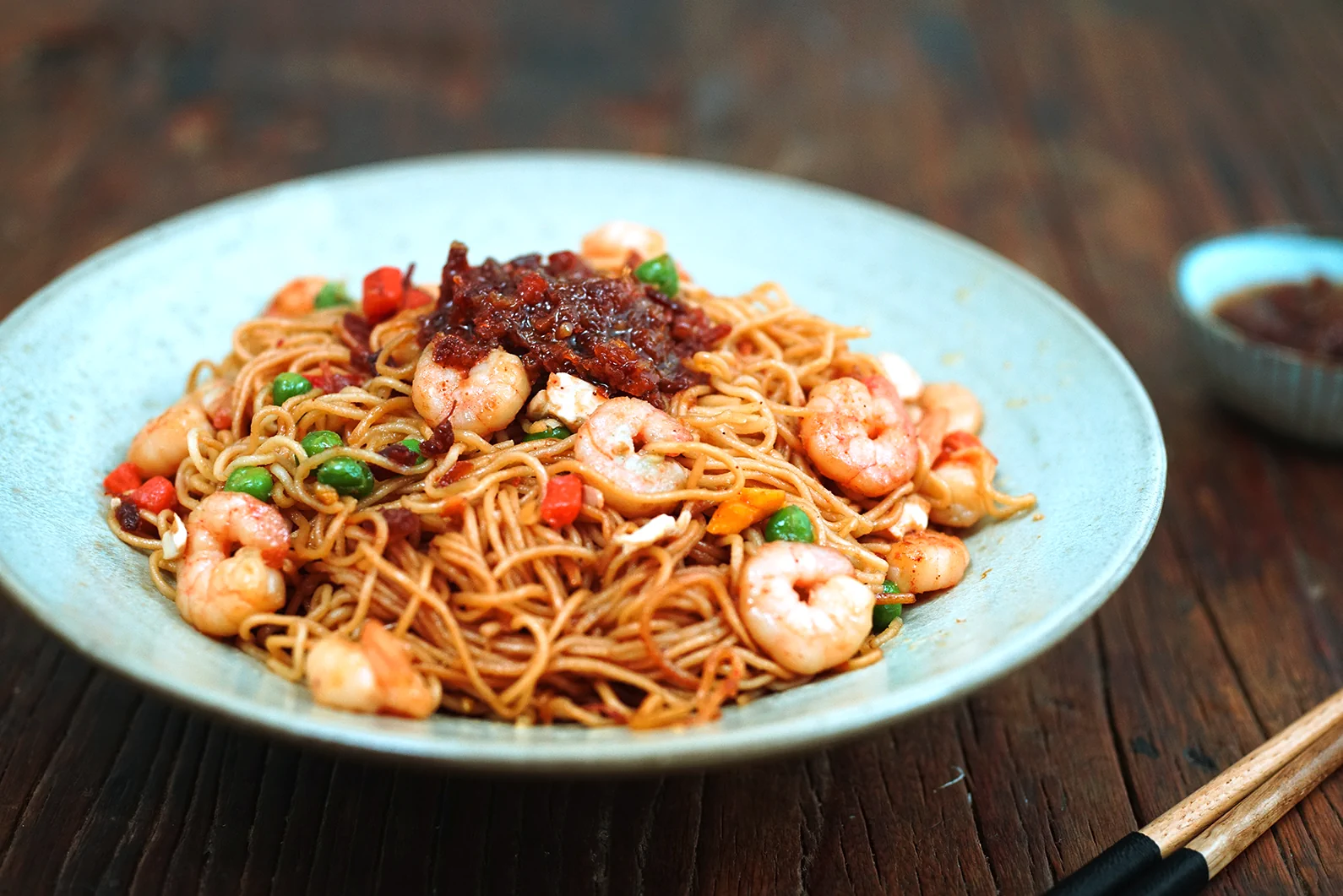 Foto del plato terminado de [XO-Sauce Wok-Noodles Slap]