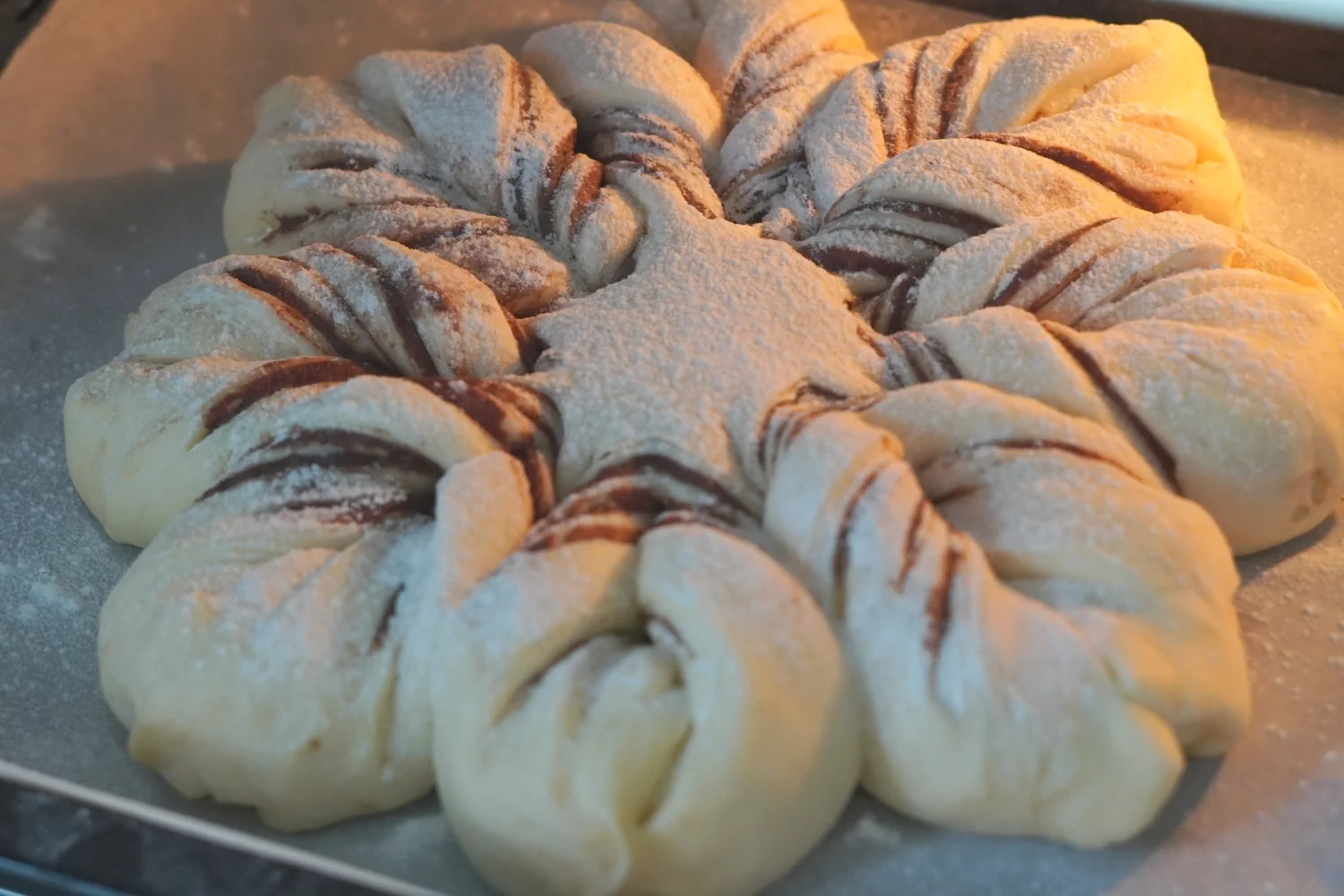 Pan de copos de nieve navideño - Step 11