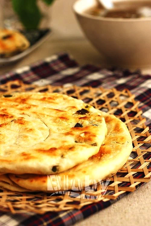 Finished dish photo of Salt and Pepper Scallion Pancake