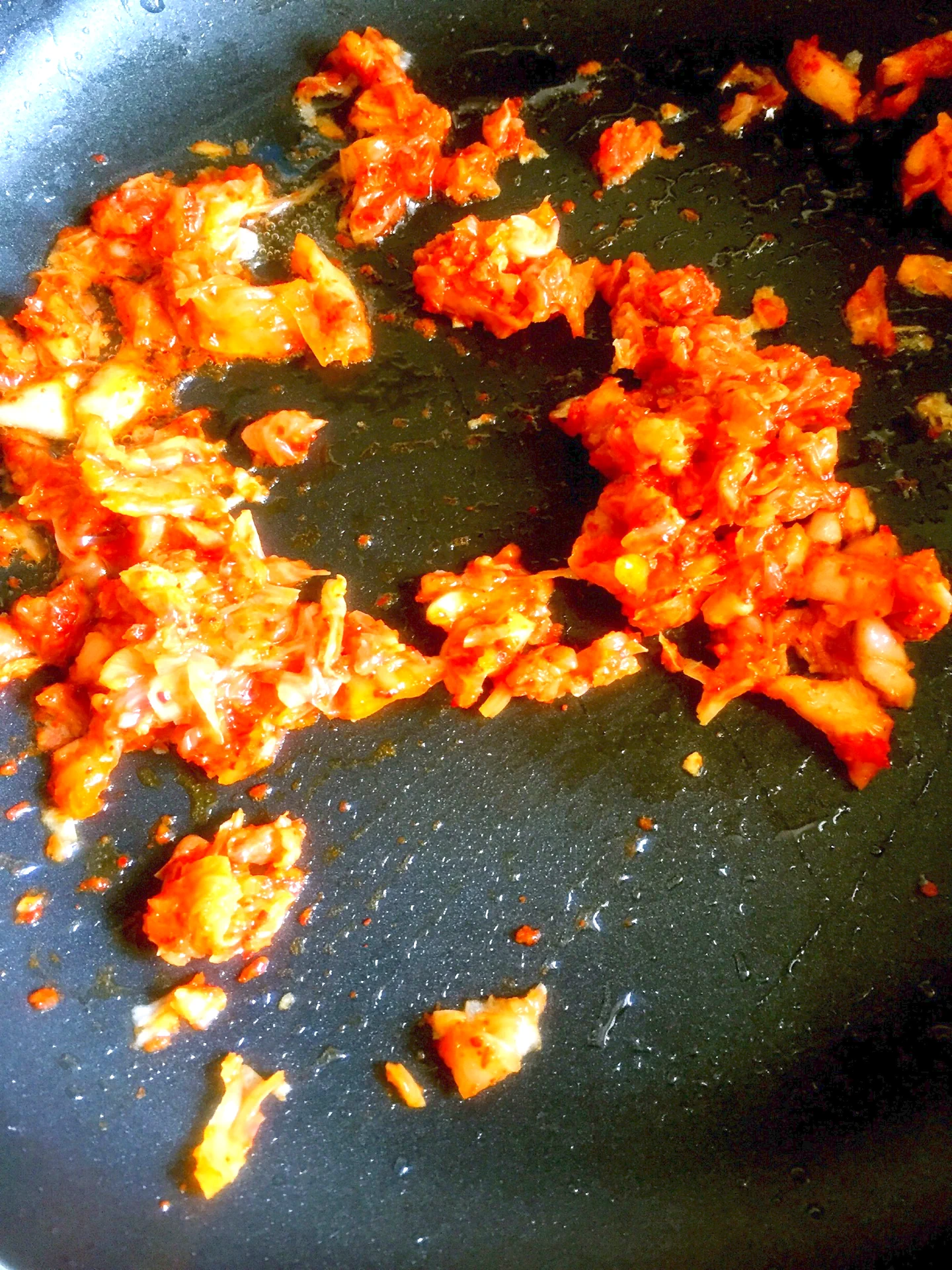 Arroz frito con kimchi - Step 7