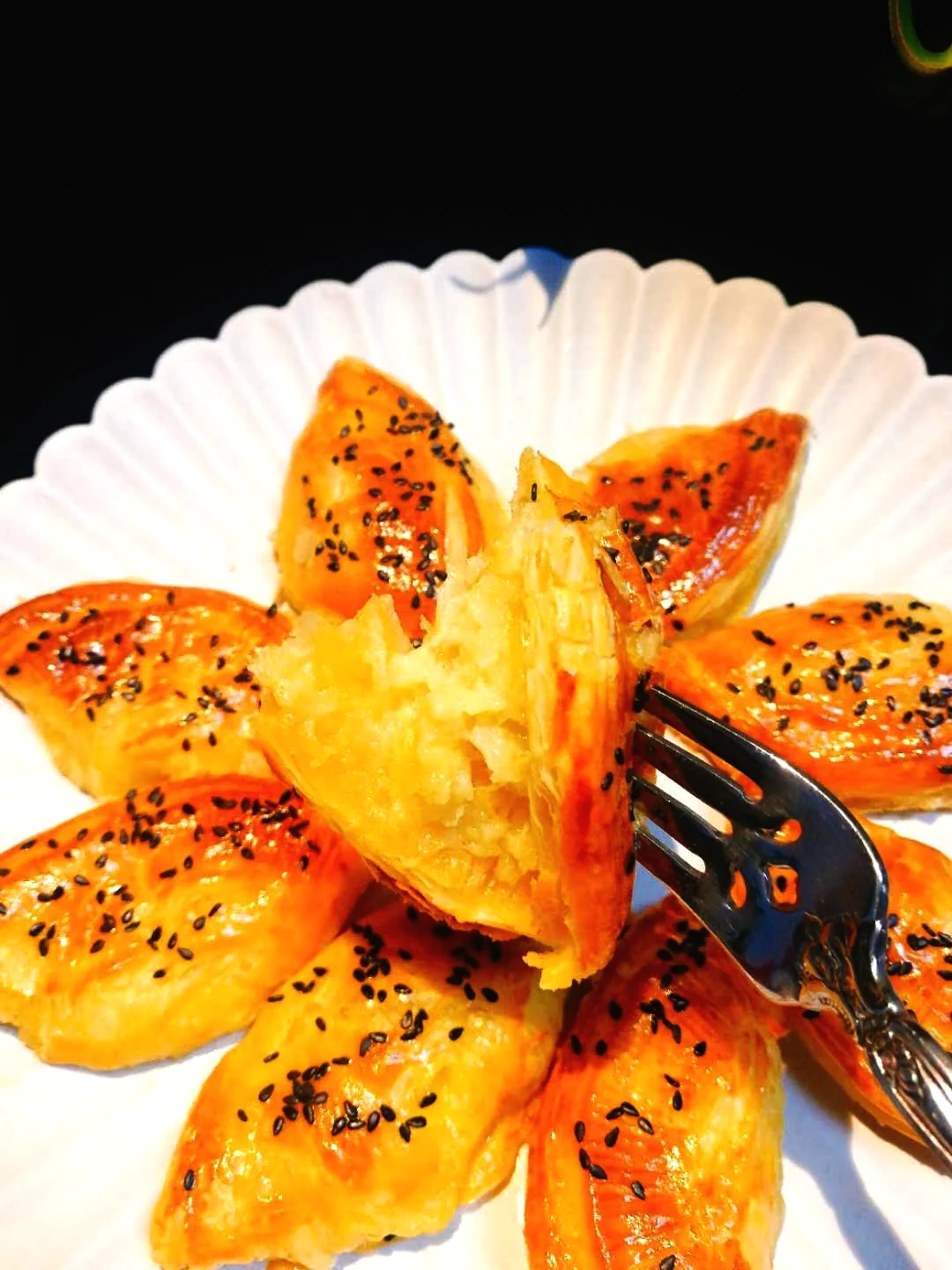 Empanadillas de durián estilo pastel de natillas de vainilla - Step 6