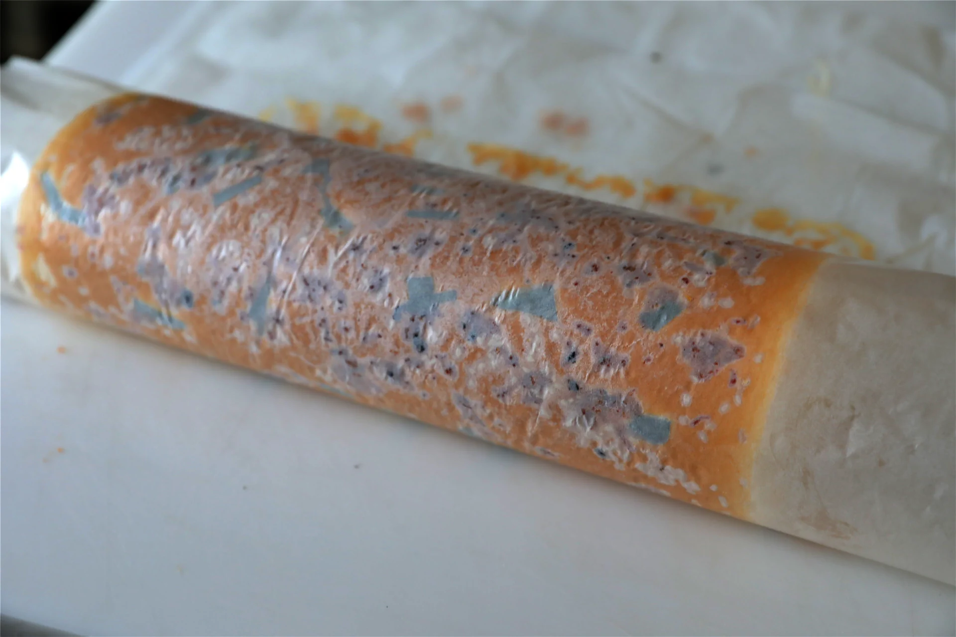 Brazo de gitano suizo con hebras de cerdo desmenuzado y cebollín - Step 16