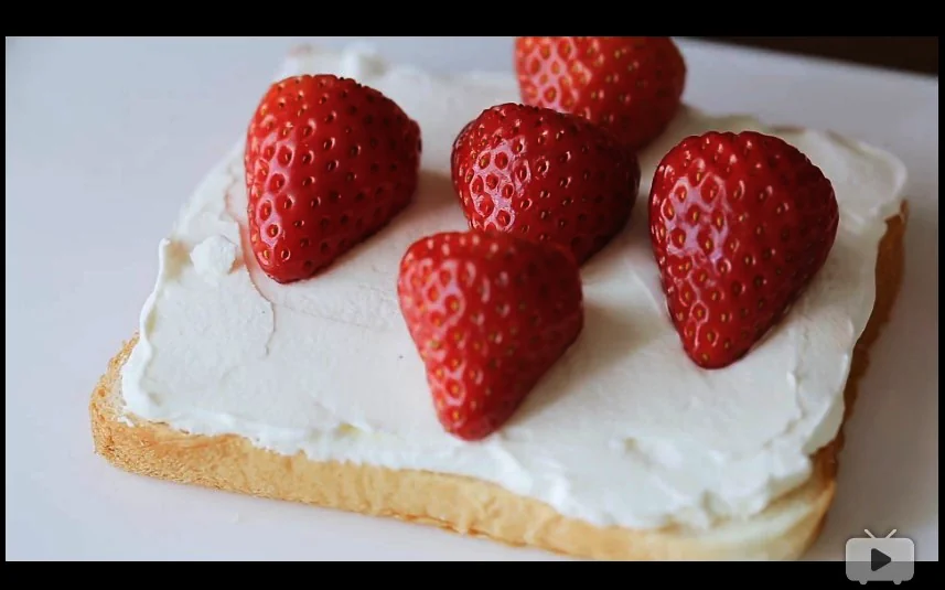 [Video] Sándwich cremoso de fresa - Step 2