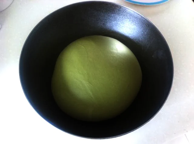 Pan de matcha con frijoles rojos - Step 2