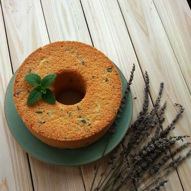 Foto masakan selesai dari Kue Chiffon Wijen dan Daun Bawang
