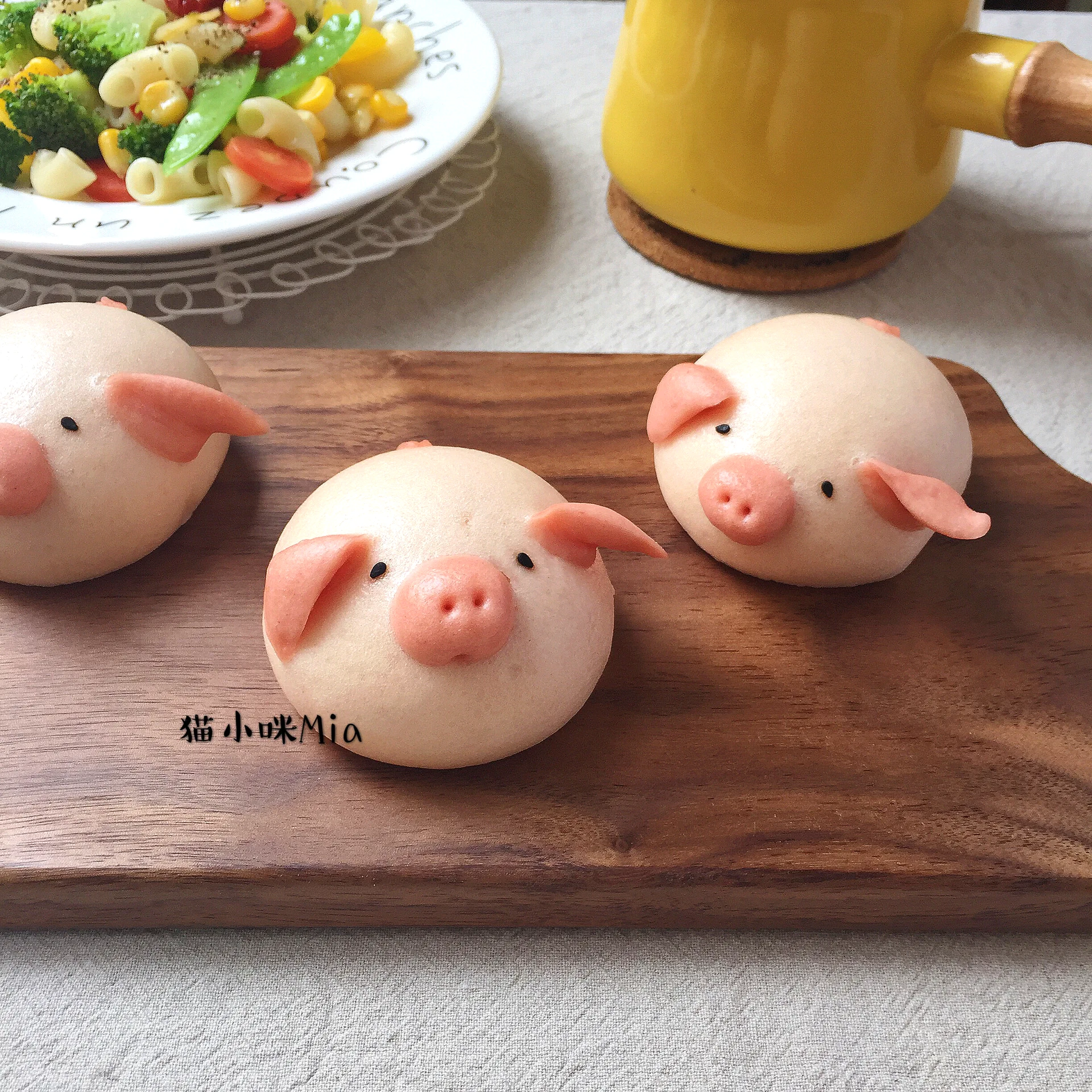卡通馒头（粉红小猪）的成品展示图