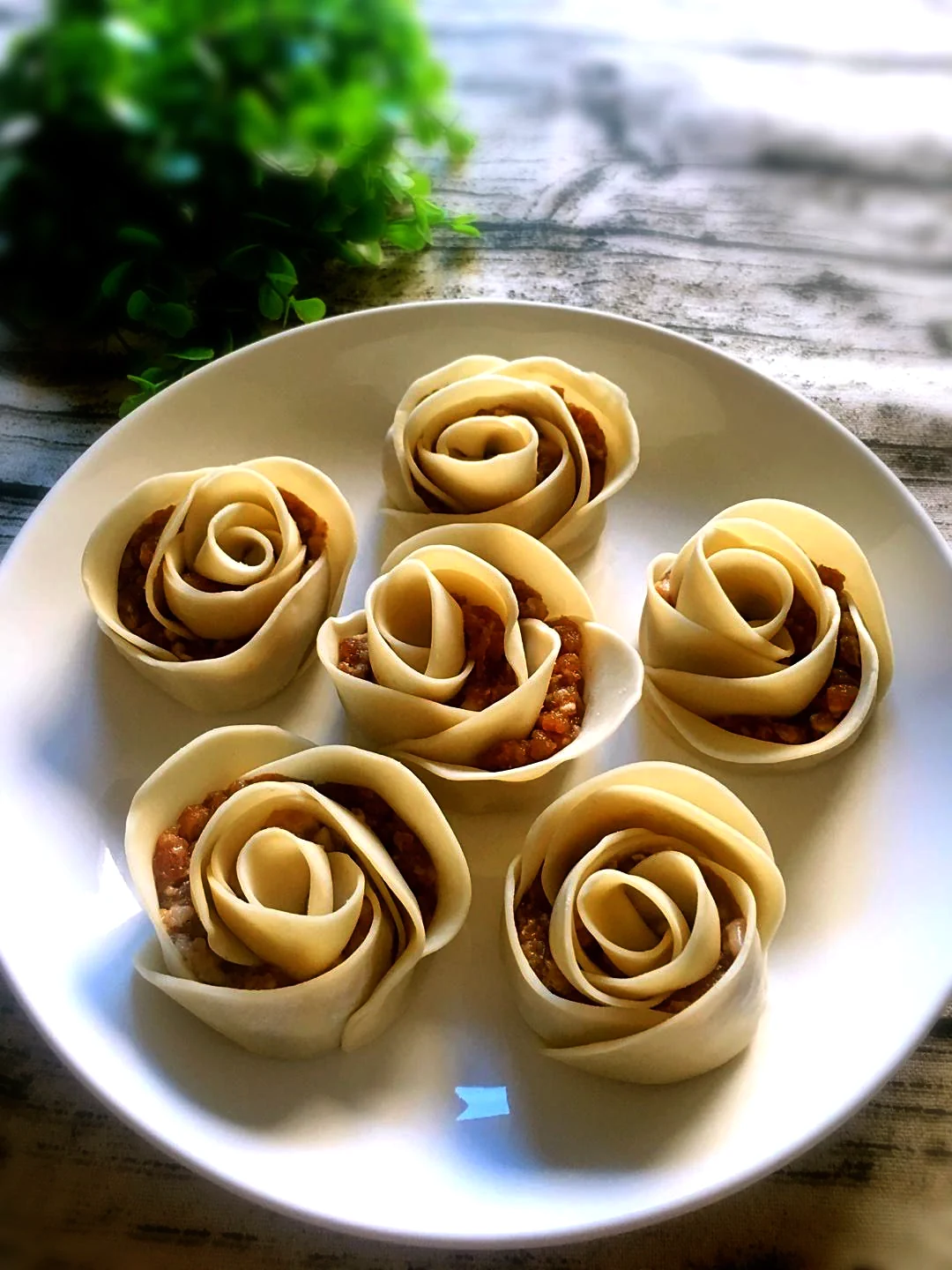 Raviolis de rosa al vapor - Step 6