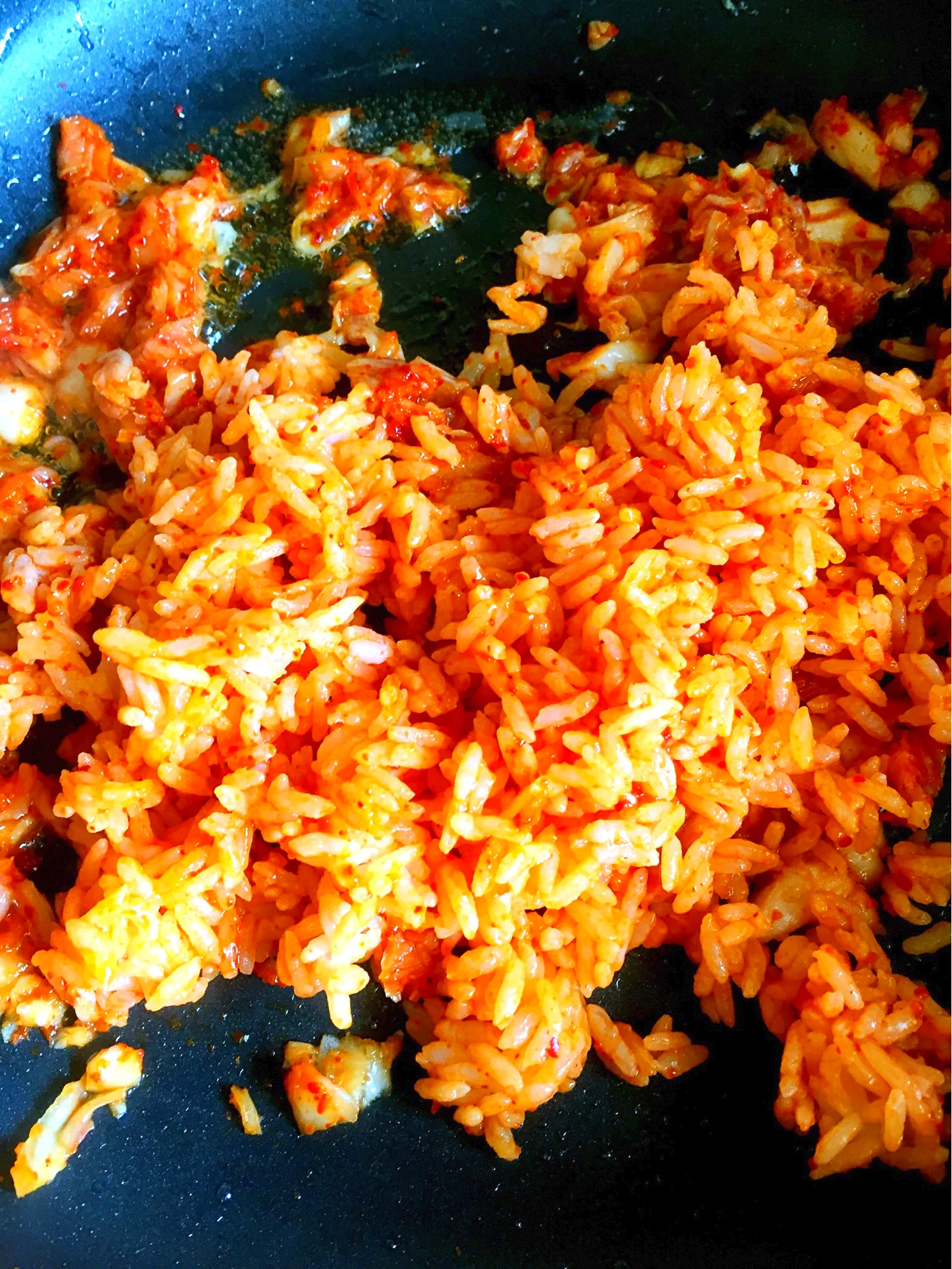 Arroz frito con kimchi - Step 8