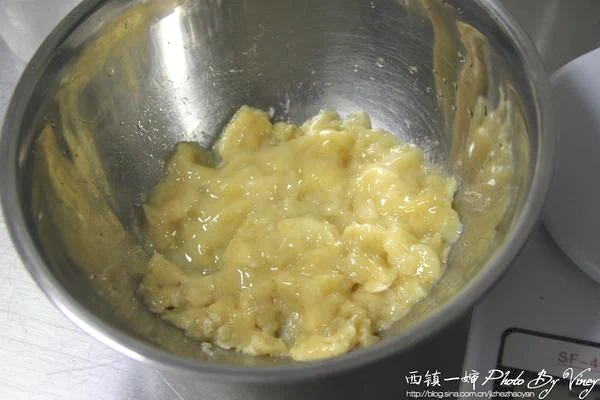 Pastel marmoleado de plátano y nuez - Step 1
