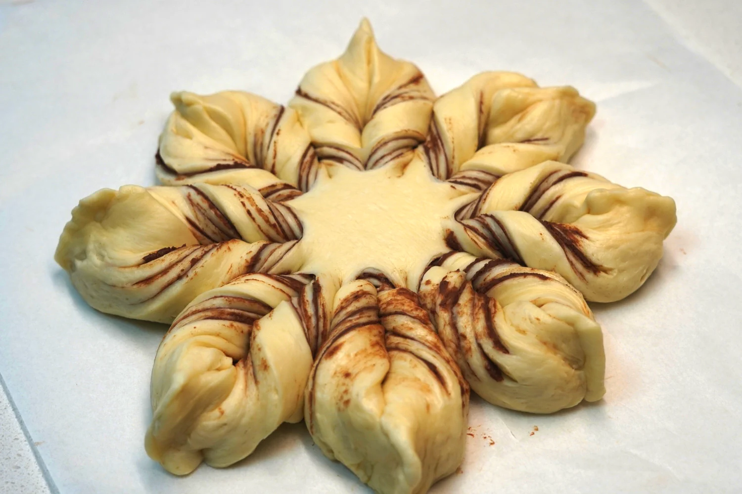Pan de copos de nieve navideño - Step 10