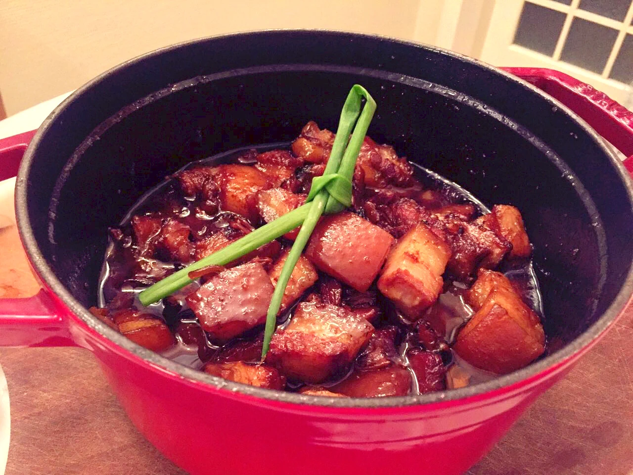 Foto del plato terminado de Ostras secas con panceta de cerdo en vino Hua Diao (sin aceite, sin agua)