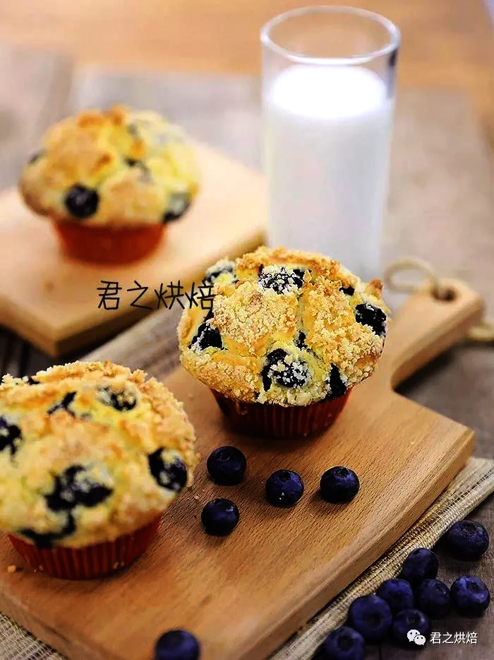 Finished dish photo of 10-Minute Blueberry Muffins with Large Mushroom Tops~