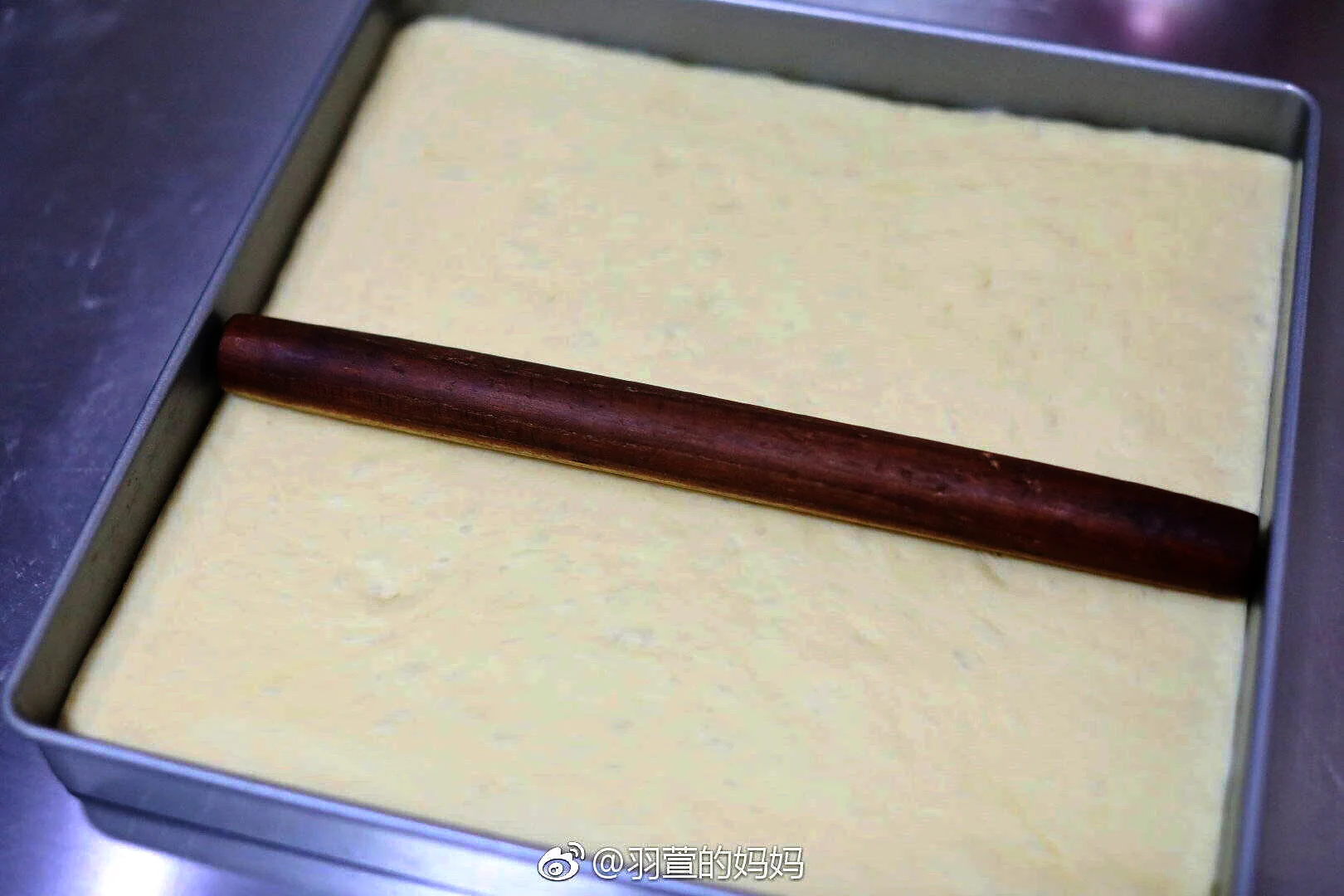 Roti Gulung Serat Pangan dengan Daun Bawang dan Abon Babi - Step 3