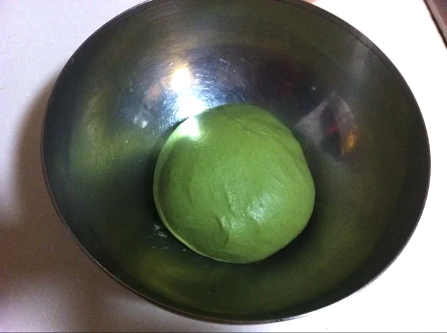 Pan de matcha con frijoles rojos - Step 1