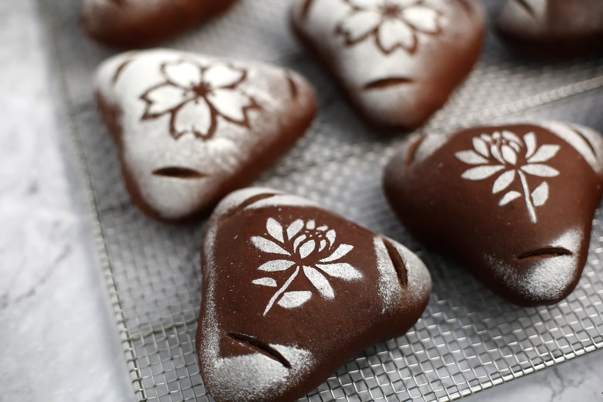 Finished dish photo of Cocoa Taro Mochi Soft Euro Bread