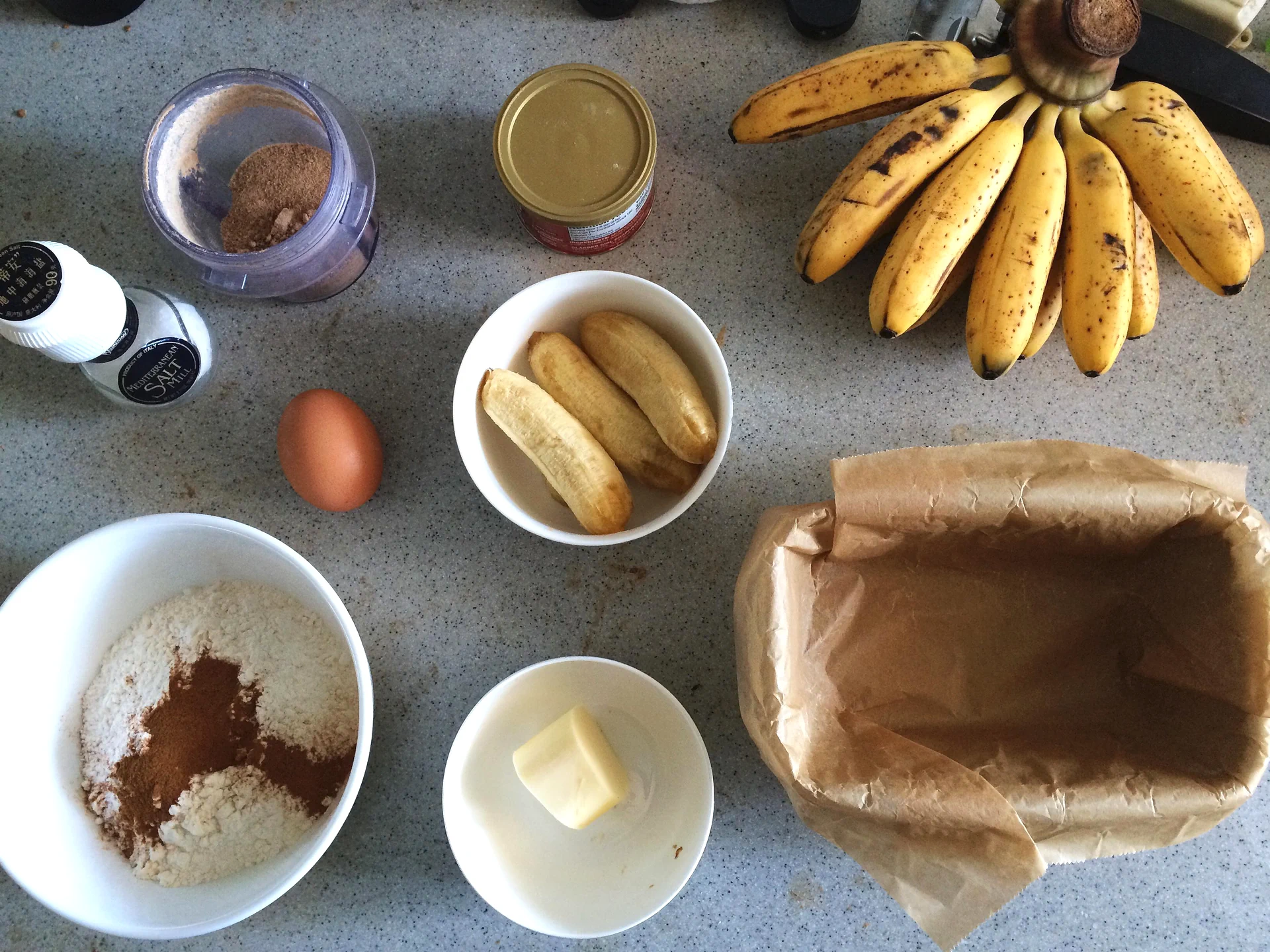 Pastel de masa madre de centeno con plátano y canela (bizcocho de plátano rápido) - Step 1