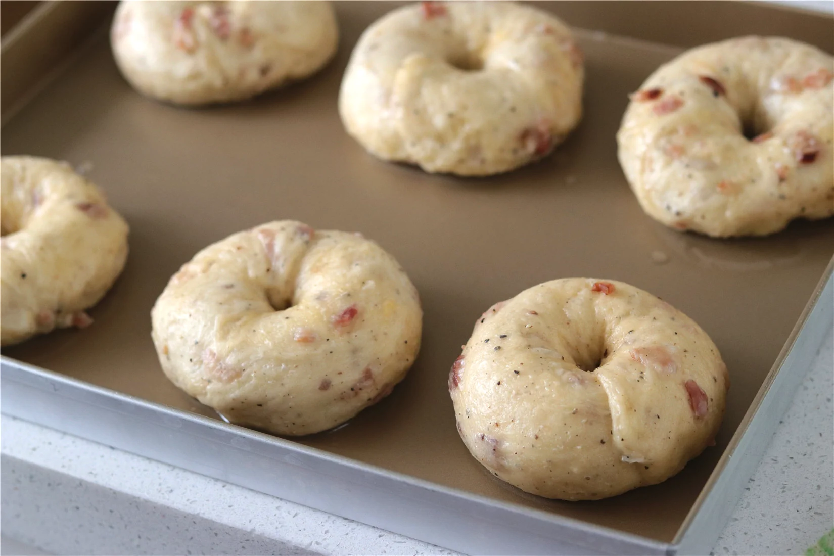 Bagels con beicon y queso - Step 19