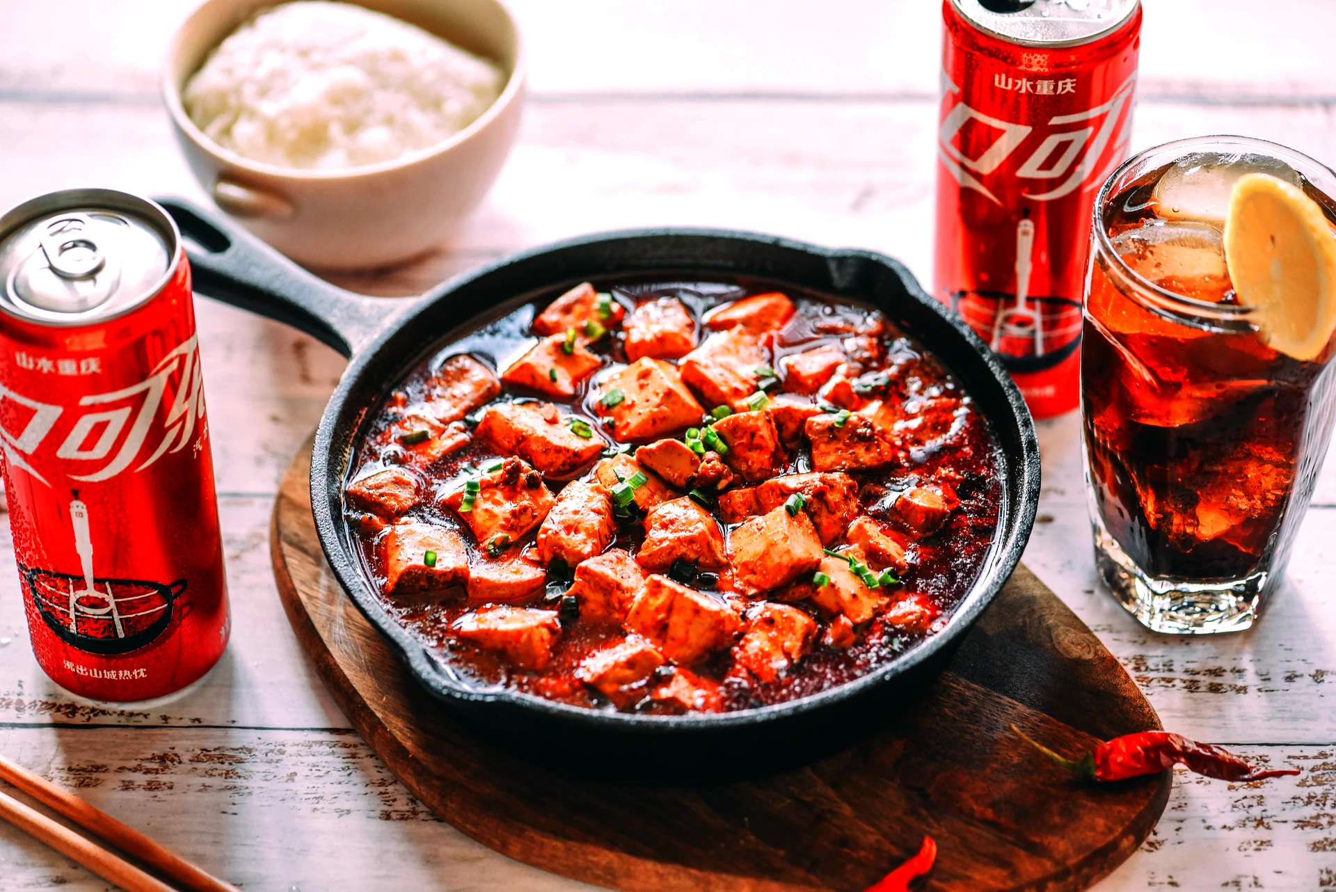 Foto del plato terminado de Mapo Tofu