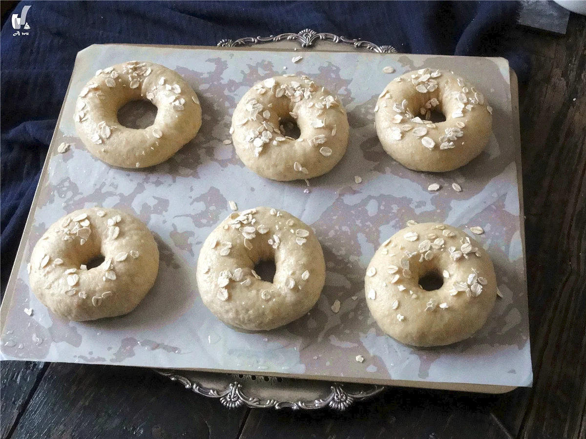 Bagels de avena con azúcar moreno - Step 16