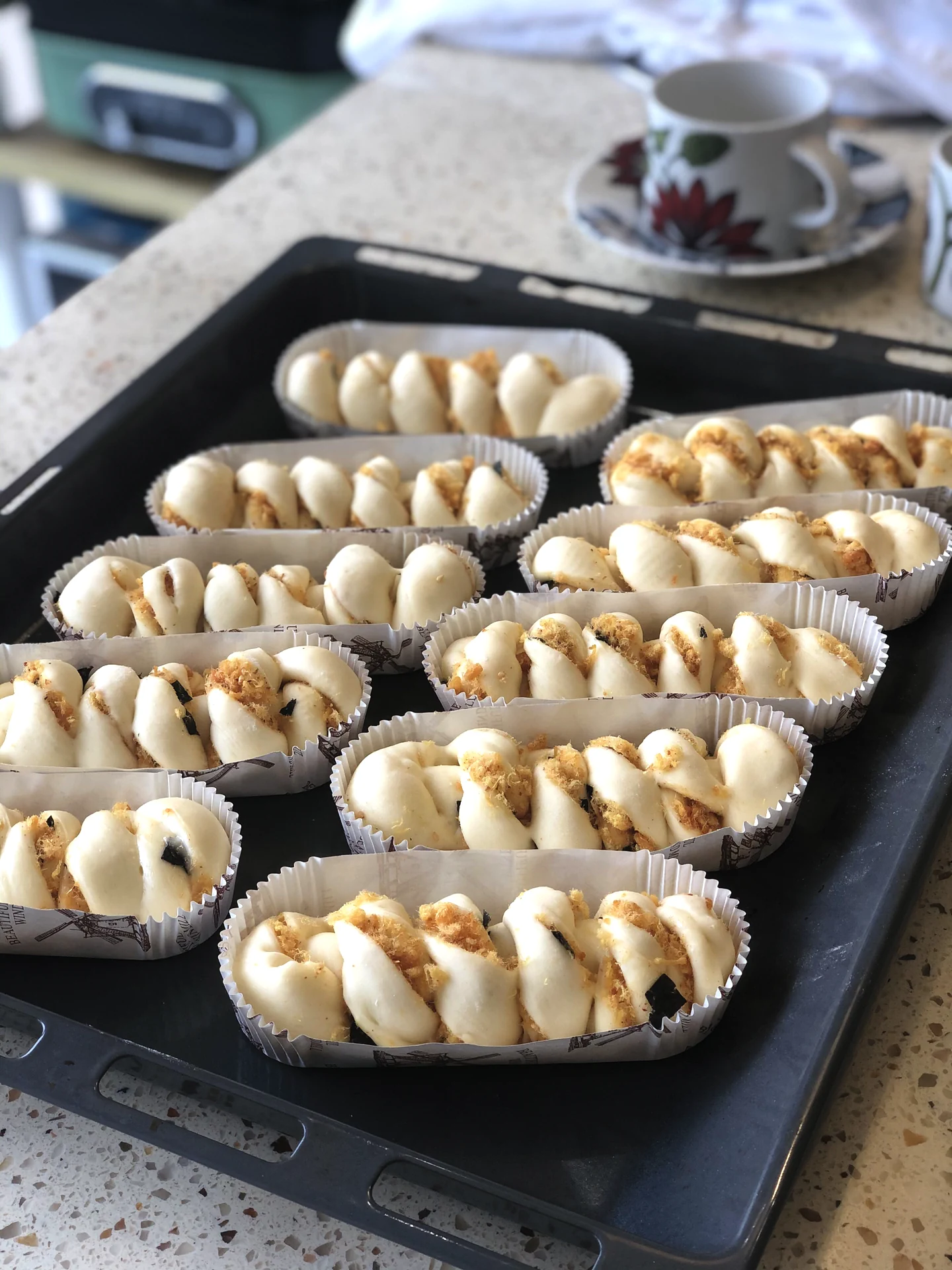 Panecillos de copos de cerdo súper deliciosos, solo hay que dejarlos levar una vez - Step 6