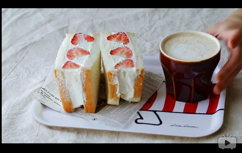 [Video] Sándwich cremoso de fresa - Step 5