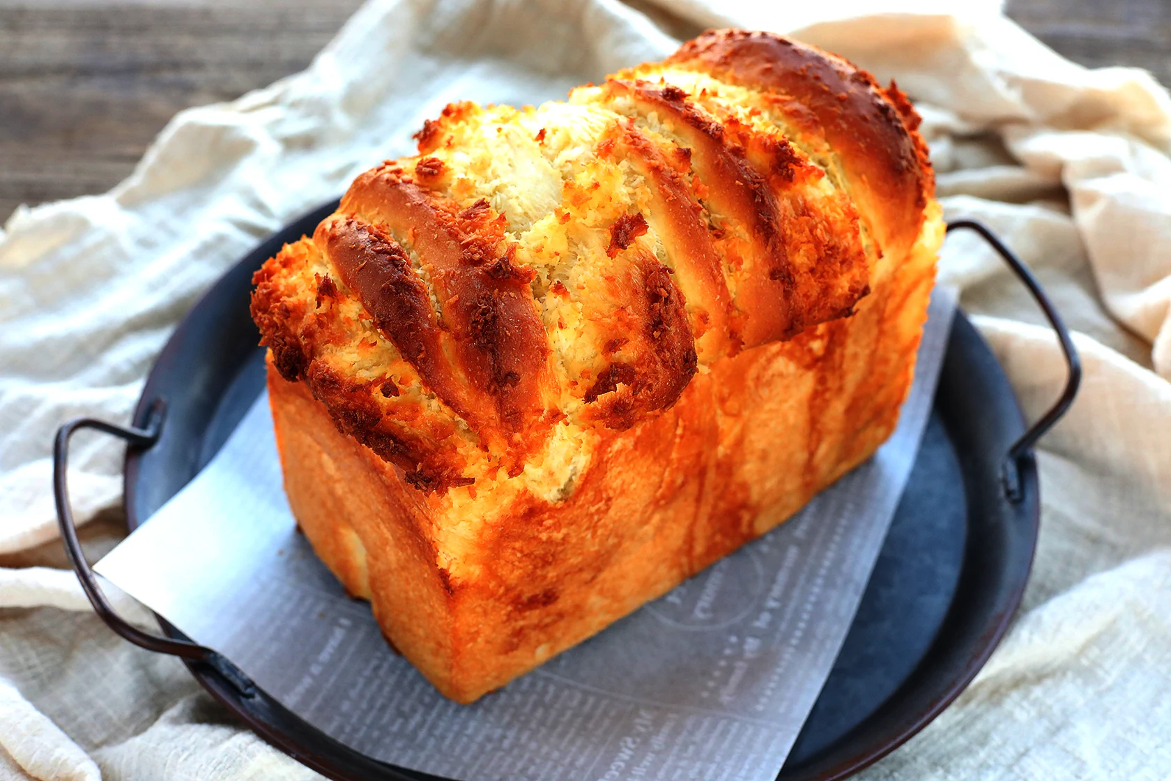 코코넛빵 (스펀지 법 70%) [코코넛 필링 레시피 포함]의 완성된 요리 사진