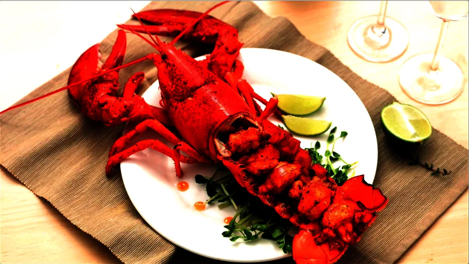 ボストンロブスターとバターの完成品の写真