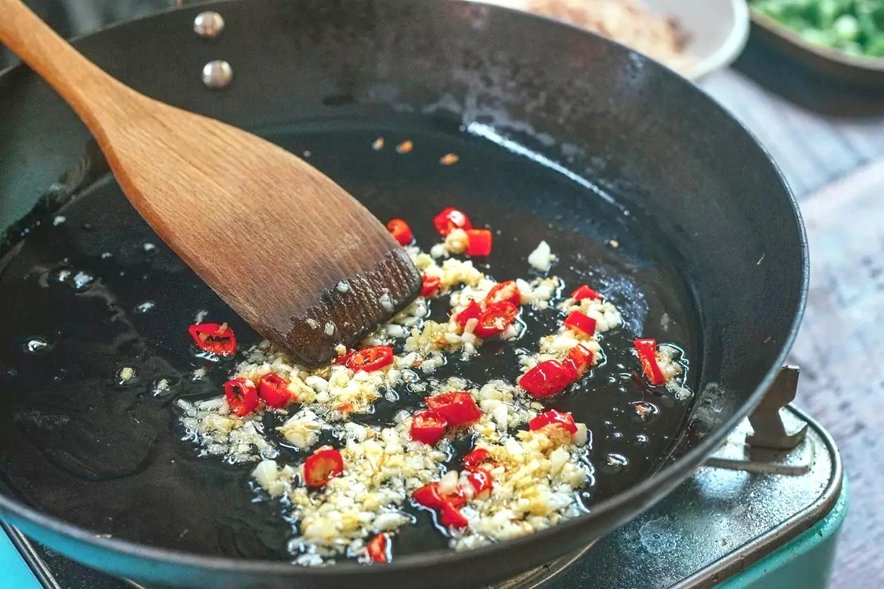 Judías verdes con verduras de oliva - Step 3