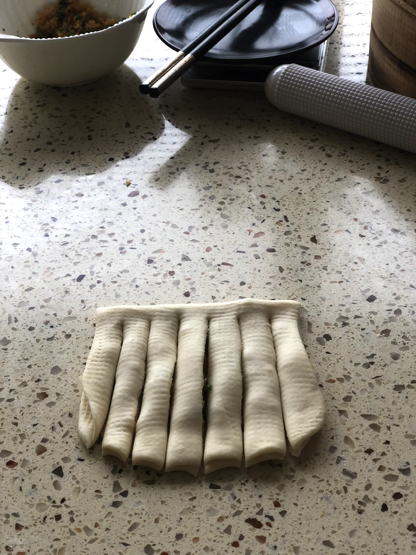 Panecillos de copos de cerdo súper deliciosos, solo hay que dejarlos levar una vez - Step 3