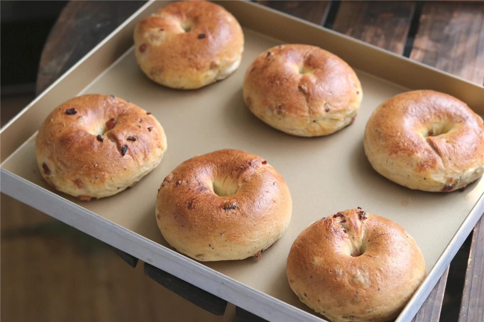 Bagels con beicon y queso - Step 21