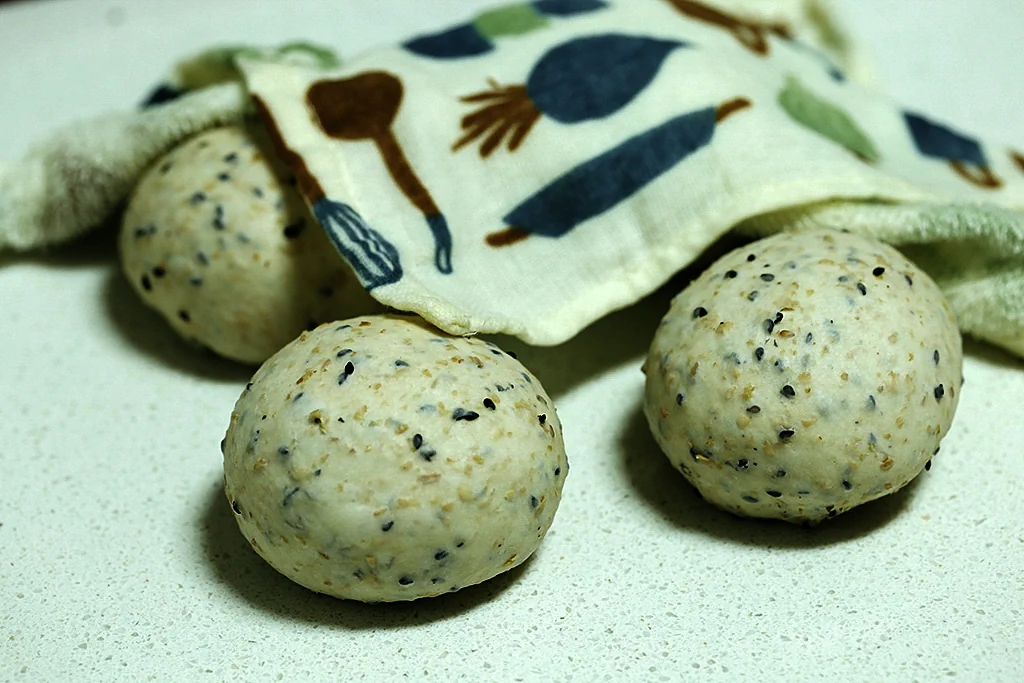 Bagel de batata dulce con sésamo negro - Step 7
