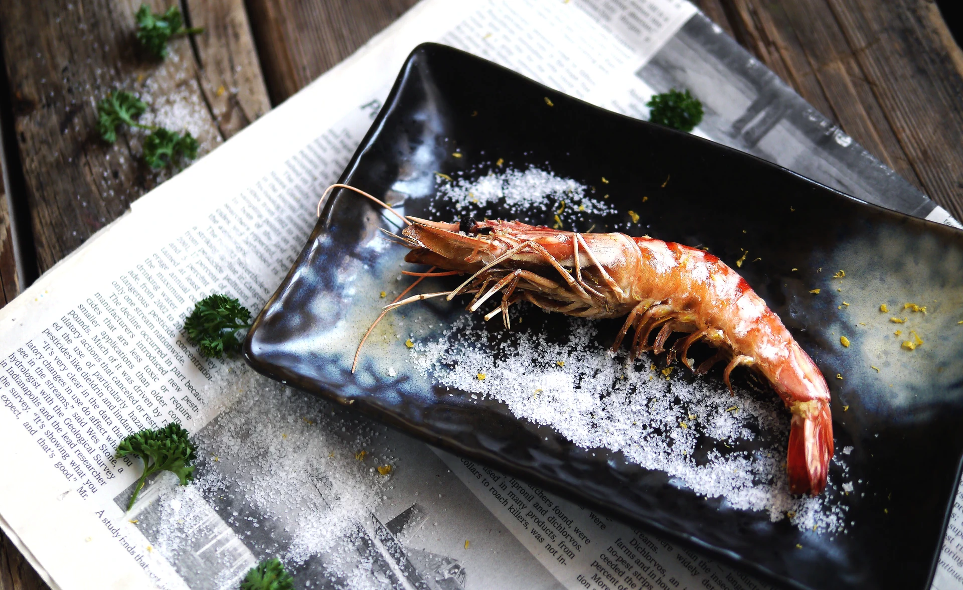 Finished dish photo of Salt-Grilled Prawn