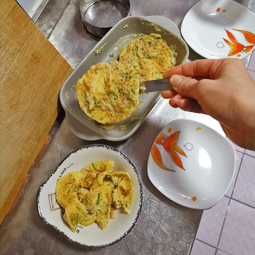 Foto masakan selesai dari Laboratorium Gelap Xiao Zun: Membuat Puding Telur dengan Microwave (Versi Talas dan Udang Kering)
