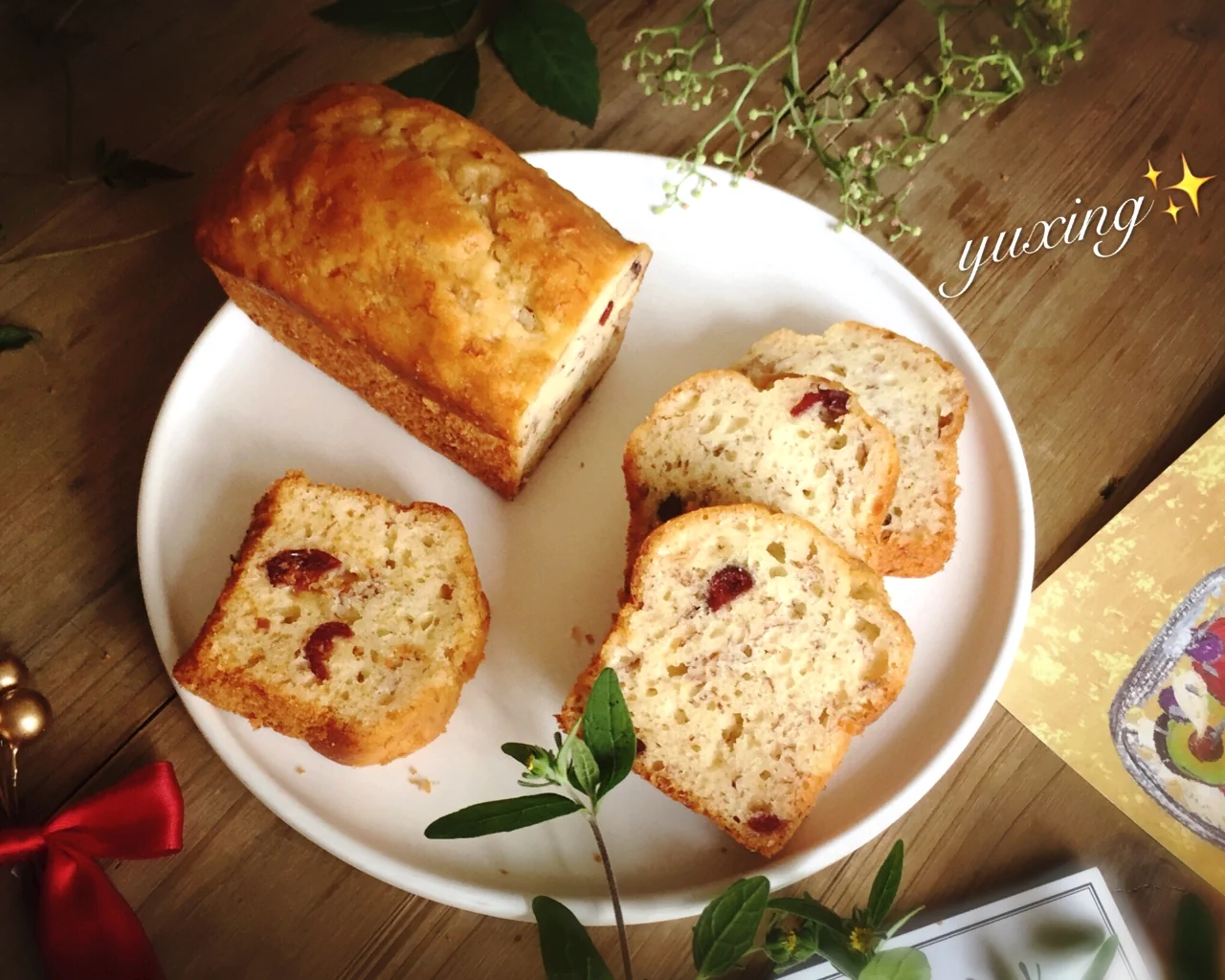 Pastel marmoleado de plátano y arándanos rojos – versión con aceite de maíz - Step 8